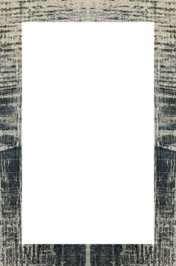 Retro desenli eski boyalı çerçeve