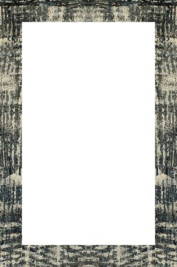 Retro desenli eski boyalı çerçeve