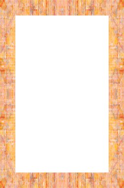 Retro desenli eski boyalı çerçeve