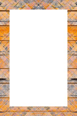 Retro desenli eski boyalı çerçeve