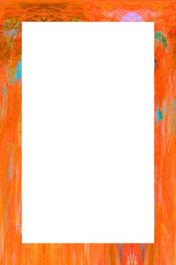 Retro desenli eski boyalı çerçeve