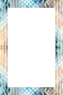 Retro desenli eski boyalı çerçeve