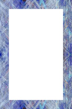 Retro desenli eski boyalı çerçeve