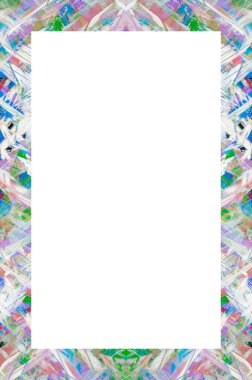 Retro desenli eski boyalı çerçeve