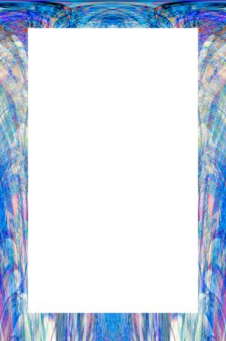 Retro desenli eski boyalı çerçeve