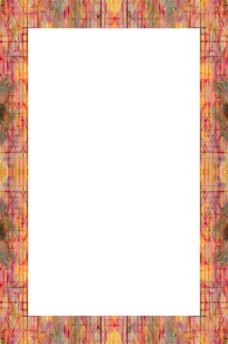 Retro desenli eski boyalı çerçeve