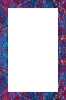 Retro desenli eski boyalı çerçeve