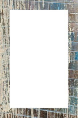 Retro desenli eski boyalı çerçeve