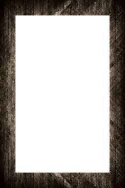 Retro desenli eski boyalı çerçeve