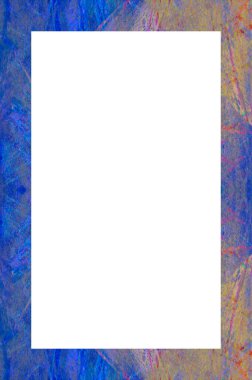 Retro desenli eski boyalı çerçeve