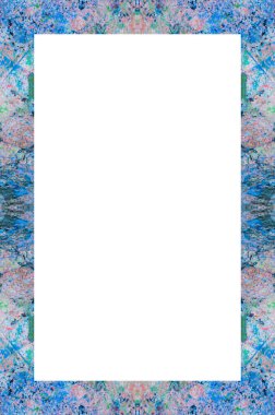 Retro desenli eski boyalı çerçeve