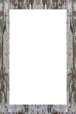 Retro desenli eski boyalı çerçeve