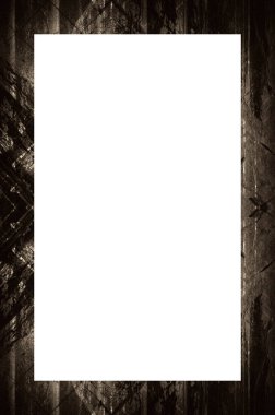 Retro desenli eski boyalı çerçeve