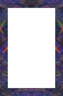 Retro desenli eski boyalı çerçeve