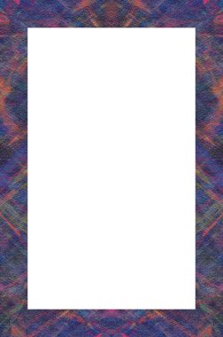 Retro desenli eski boyalı çerçeve