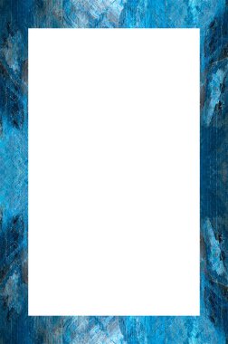 Retro desenli eski boyalı çerçeve