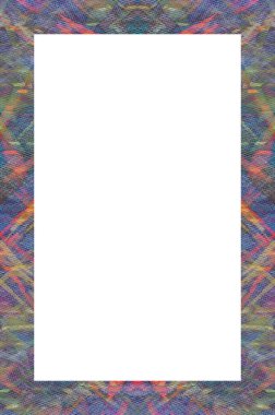 Retro desenli eski boyalı çerçeve