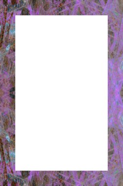 Retro desenli eski boyalı çerçeve