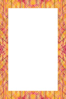 Retro desenli eski boyalı çerçeve