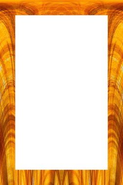 Retro desenli eski boyalı çerçeve