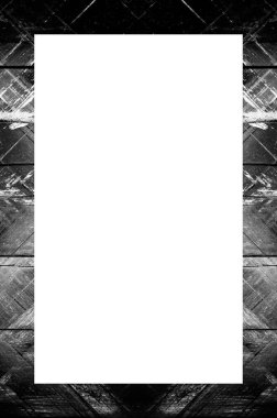 Retro desenli eski boyalı çerçeve