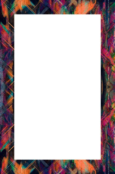 Old Painted Frame Retro Pattern — Stock Photo, Image