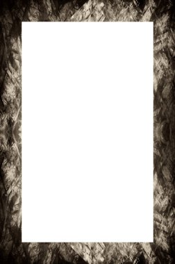 Retro desenli eski boyalı çerçeve