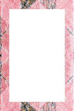 Retro desenli eski boyalı çerçeve