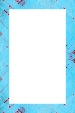 Retro desenli eski boyalı çerçeve