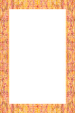 Retro desenli eski boyalı çerçeve