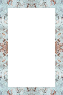 Retro desenli eski boyalı çerçeve