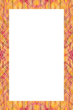 Retro desenli eski boyalı çerçeve