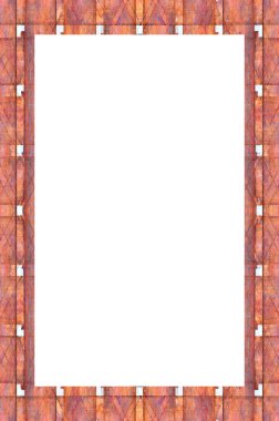 Retro desenli eski boyalı çerçeve