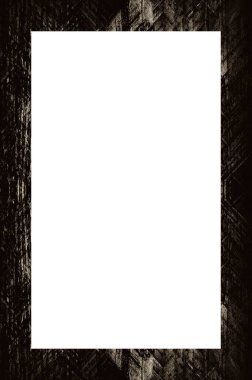 Retro desenli eski boyalı çerçeve