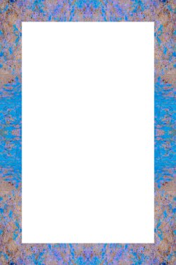 Retro desenli eski boyalı çerçeve