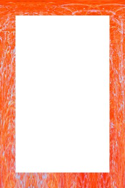 Retro desenli eski boyalı çerçeve