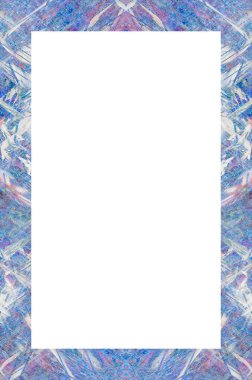 Retro desenli eski boyalı çerçeve