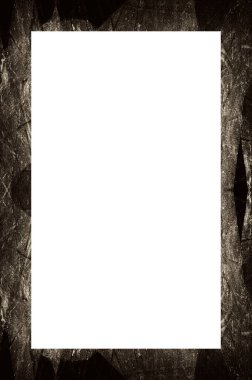 Retro desenli eski boyalı çerçeve