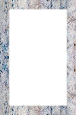 Retro desenli eski boyalı çerçeve