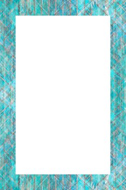 Retro desenli eski boyalı çerçeve