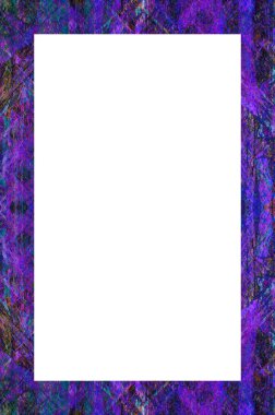 Retro desenli eski boyalı çerçeve