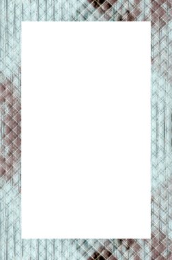 Retro desenli eski boyalı çerçeve