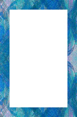 Retro desenli eski boyalı çerçeve