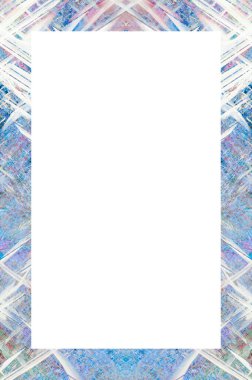 Retro desenli eski boyalı çerçeve