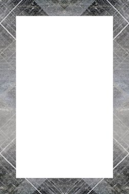 Retro desenli eski boyalı çerçeve