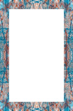 Retro desenli eski boyalı çerçeve