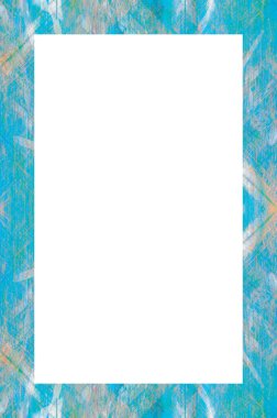 Retro desenli eski boyalı çerçeve