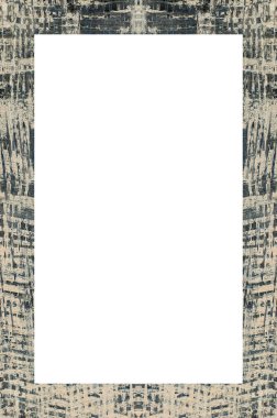 Retro desenli eski boyalı çerçeve