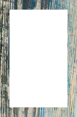 Retro desenli eski boyalı çerçeve