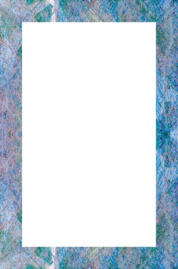 Retro desenli eski boyalı çerçeve